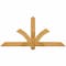 Ekena Millwork Redmond Rough Sawn Timber Gable Bracket, Western Red Cedar, 60"W x 27"H x 4"D x 4"F, 11/12 Pitch GBW060X27X0404RED00RWR - alternate 1